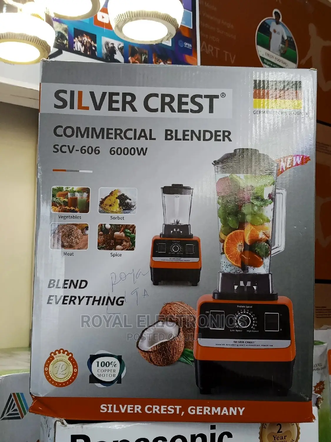 Brand New Silver Crest 6000W Commerical Blender