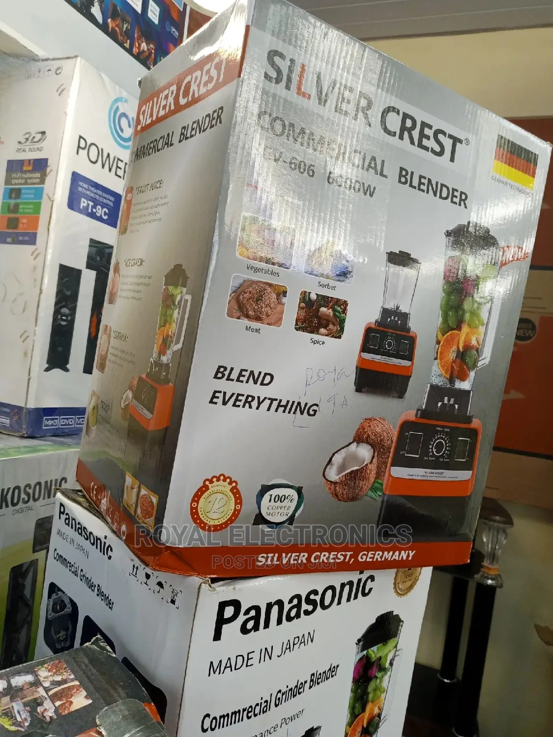 Very New Silver Crest 6000W Commerical Blender