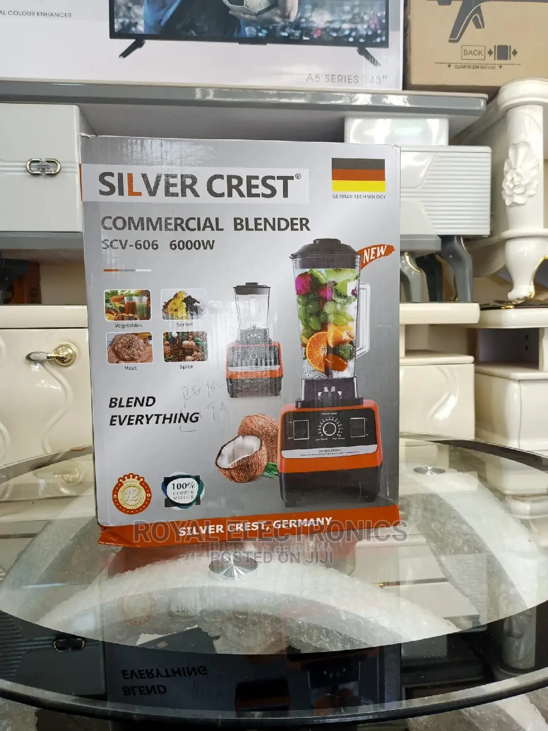Heavy Duty Silver Crest 6000W Commerical Blender