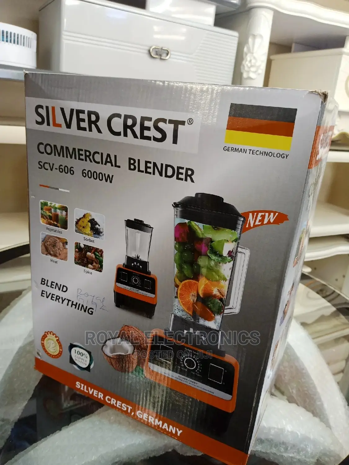 Better Choice New Silver Crest 6000W Commerical Blender