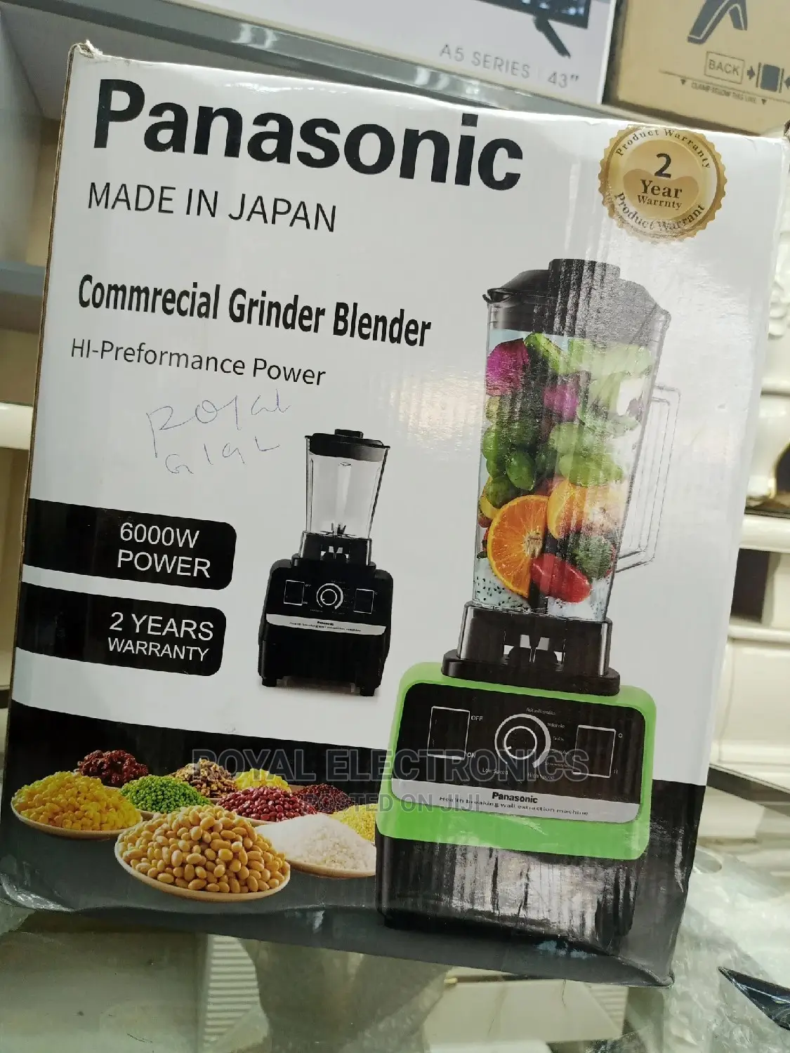 Powerful Panasonic 6000W Commerical Grinder and Blender