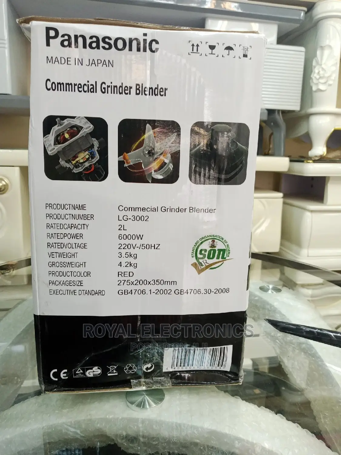 Outstanding Panasonic 6000W Commerical Grinder and Blender