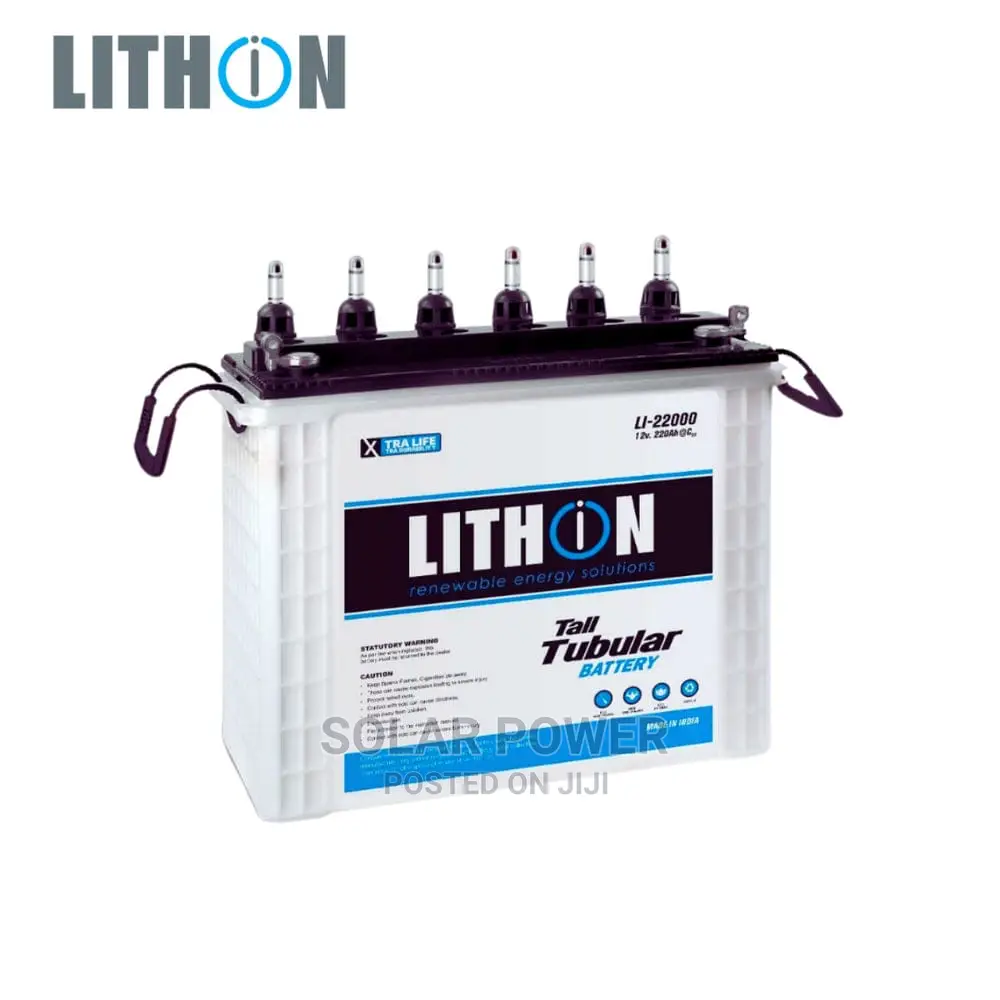 Lithon Tubular Battery High Performance 12v220ah