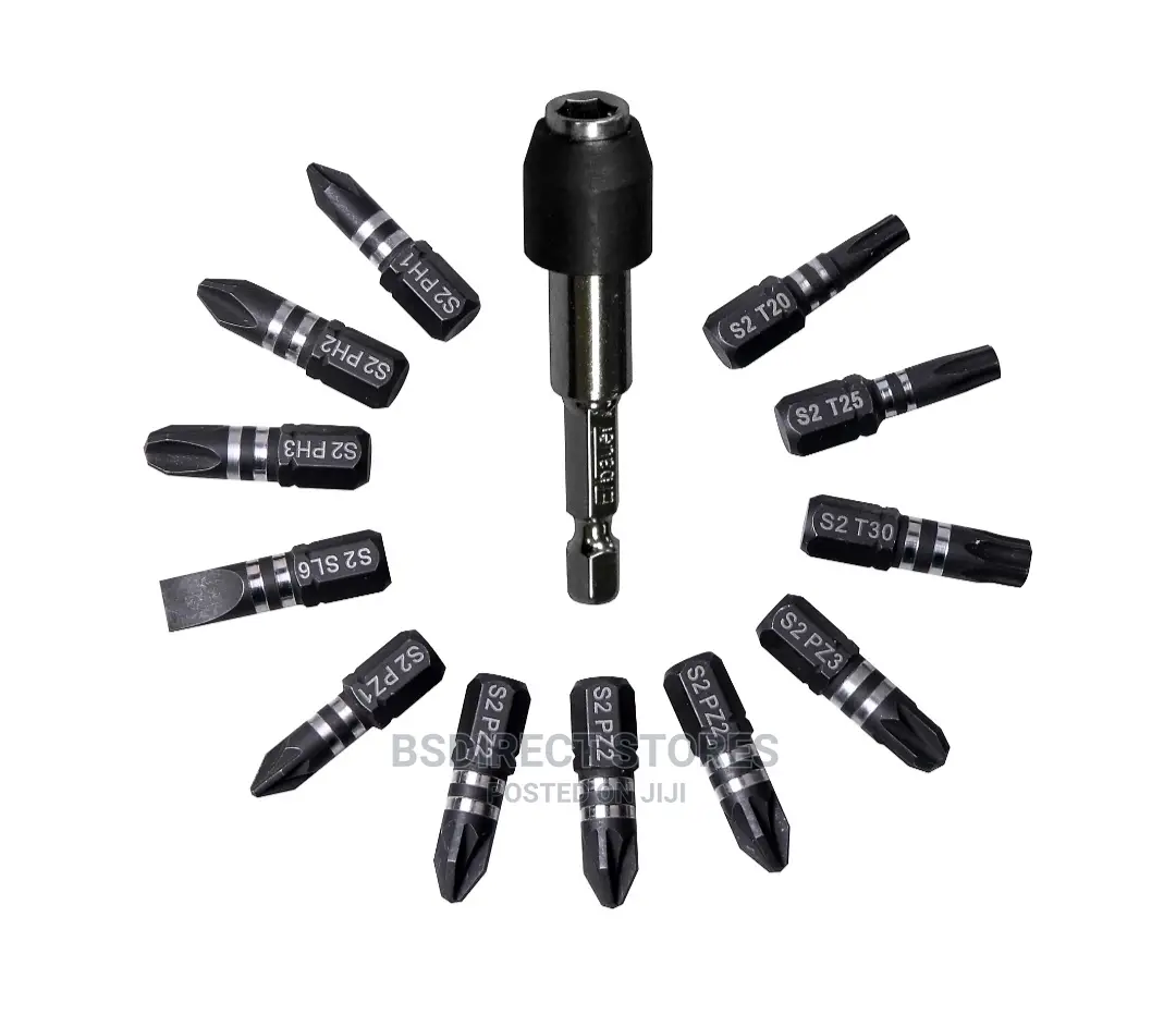 Erbauer Mixed Screwdriver Bit, 13 Pieces and Storage Box