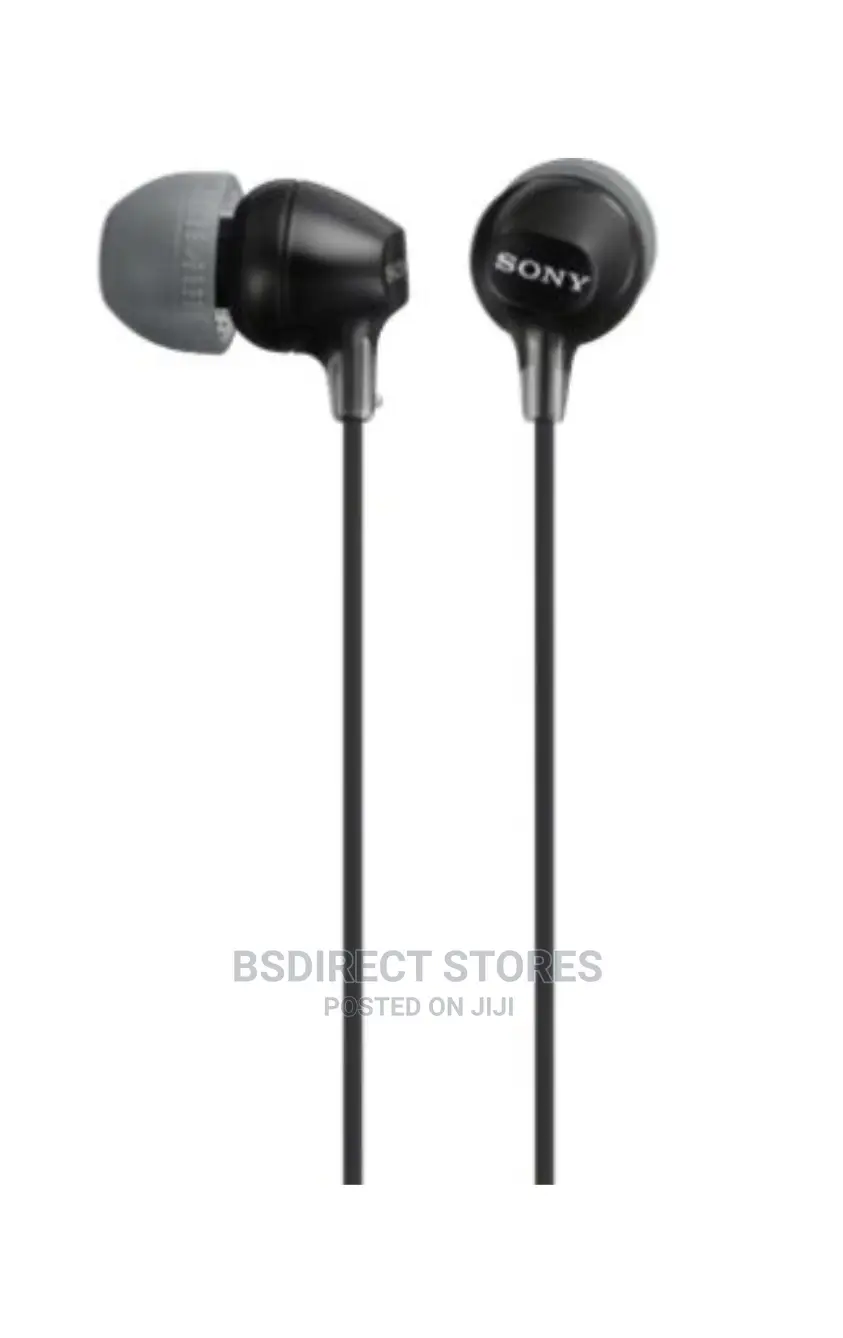 Sony MDR-EX15LP BLACK Headphones in-Ear Earbuds, 1.2 M Wired