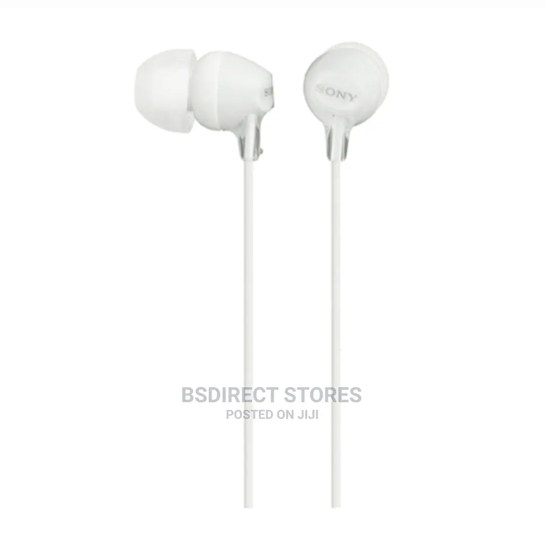 Sony MDR-EX15LPW WHITE Headphones in-Ear Earbuds 1.2 M Wired