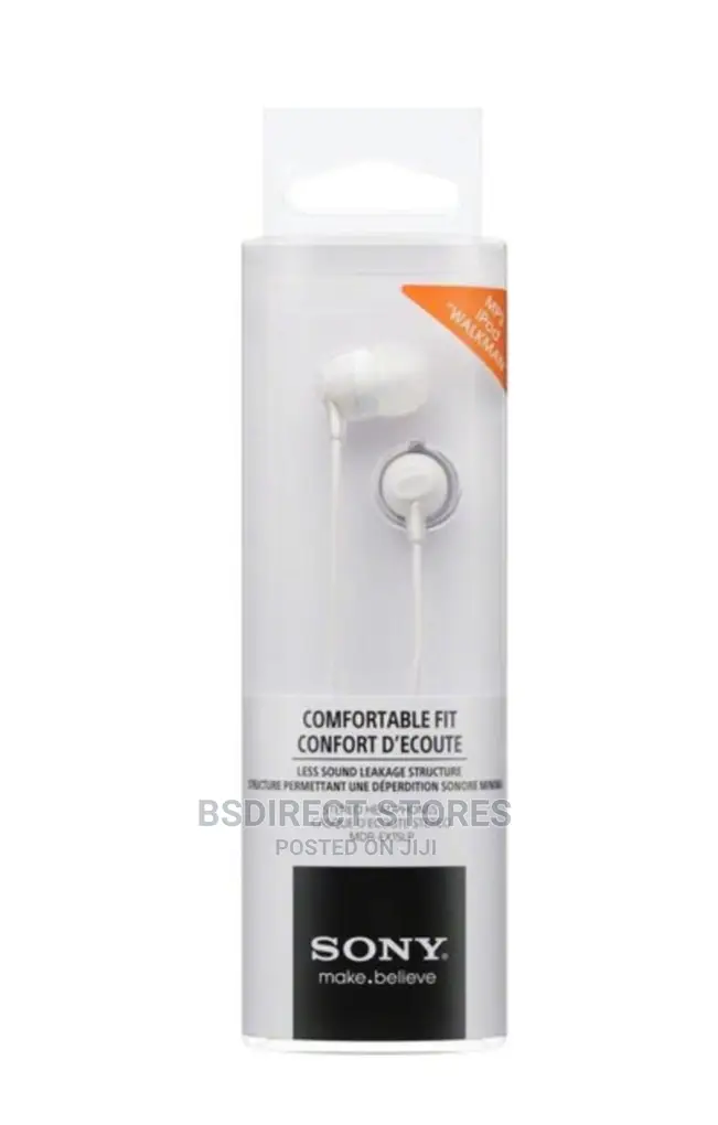 Sony MDR-EX15LPW WHITE Headphones in-Ear Earbuds 1.2 M Wired