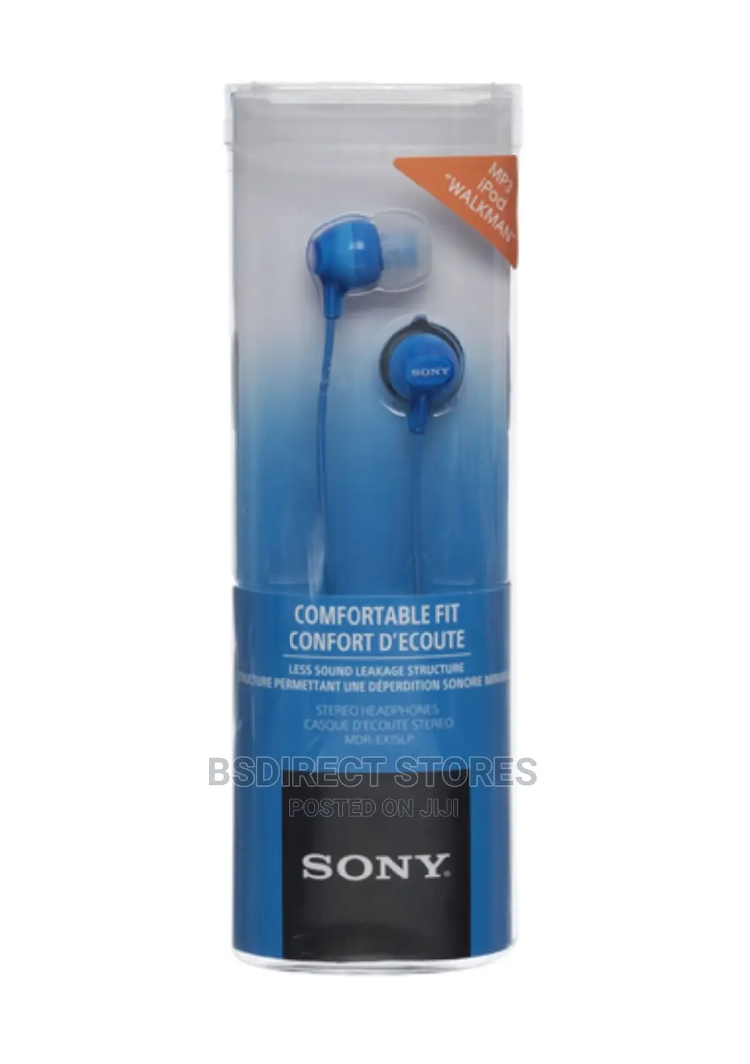 Sony MDR-EX15LP BLUE Headphones in-Ear Earbuds, 1.2 M Wired