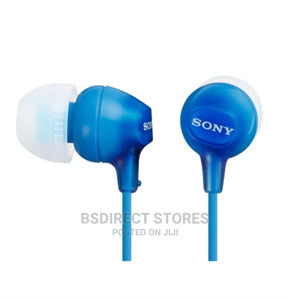 Sony MDR-EX15LP BLUE Headphones in-Ear Earbuds, 1.2 M Wired