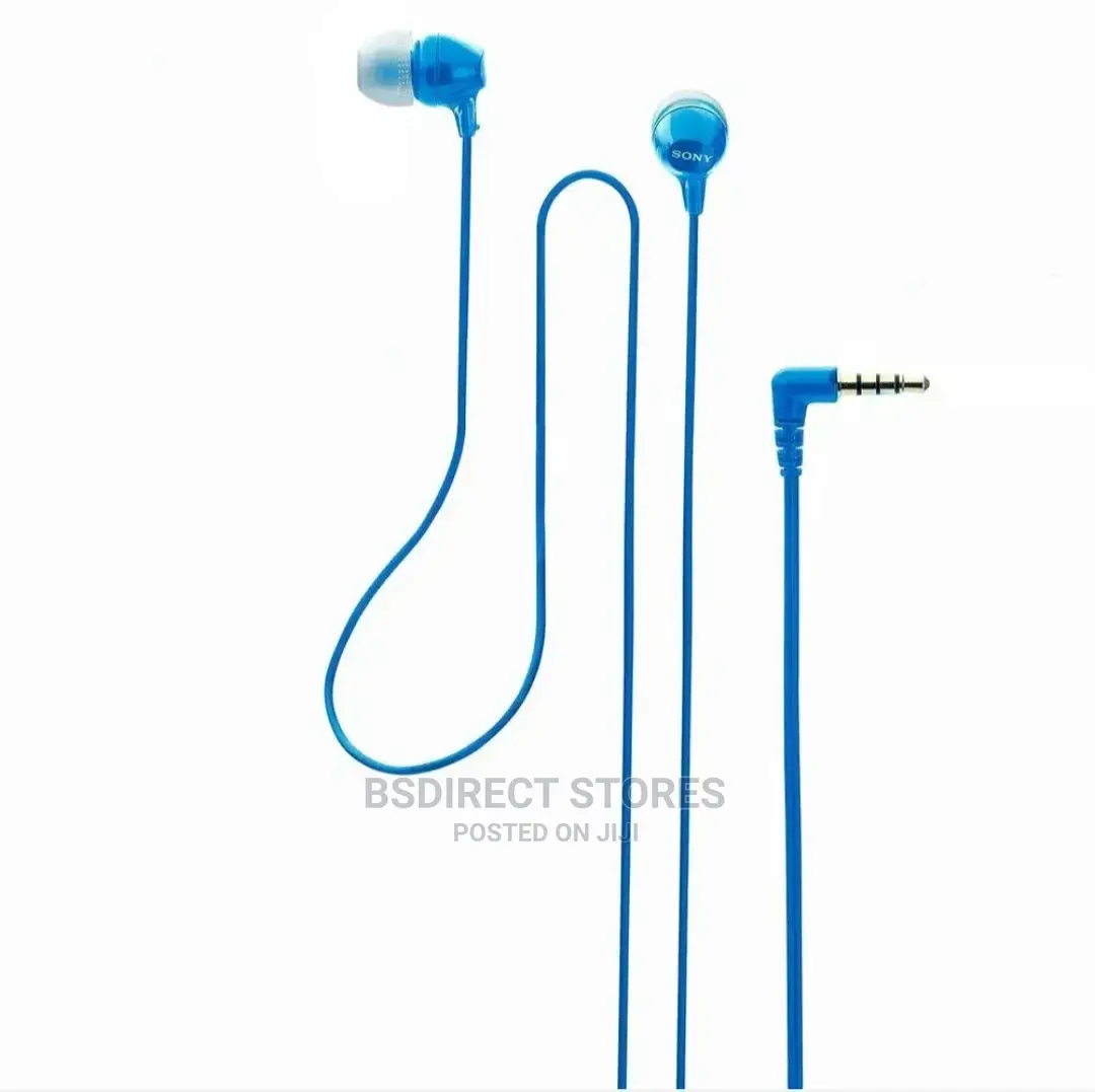 Sony MDR-EX15LP BLUE Headphones in-Ear Earbuds, 1.2 M Wired