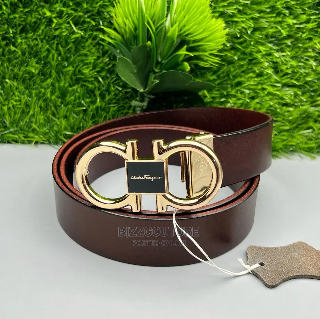 Original SALVATORE FERRAGAMO Leather Belts Available Instore