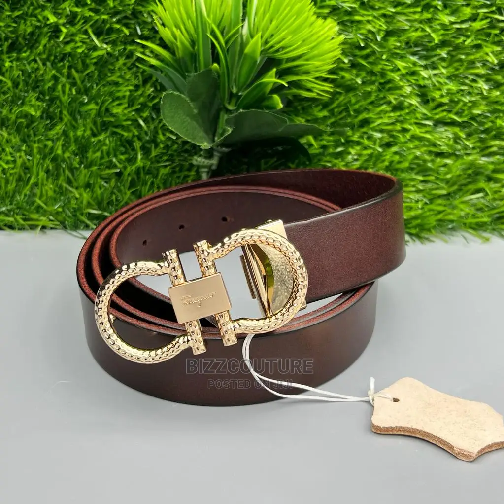 Original SALVATORE FERRAGAMO Leather Belts Available Instore