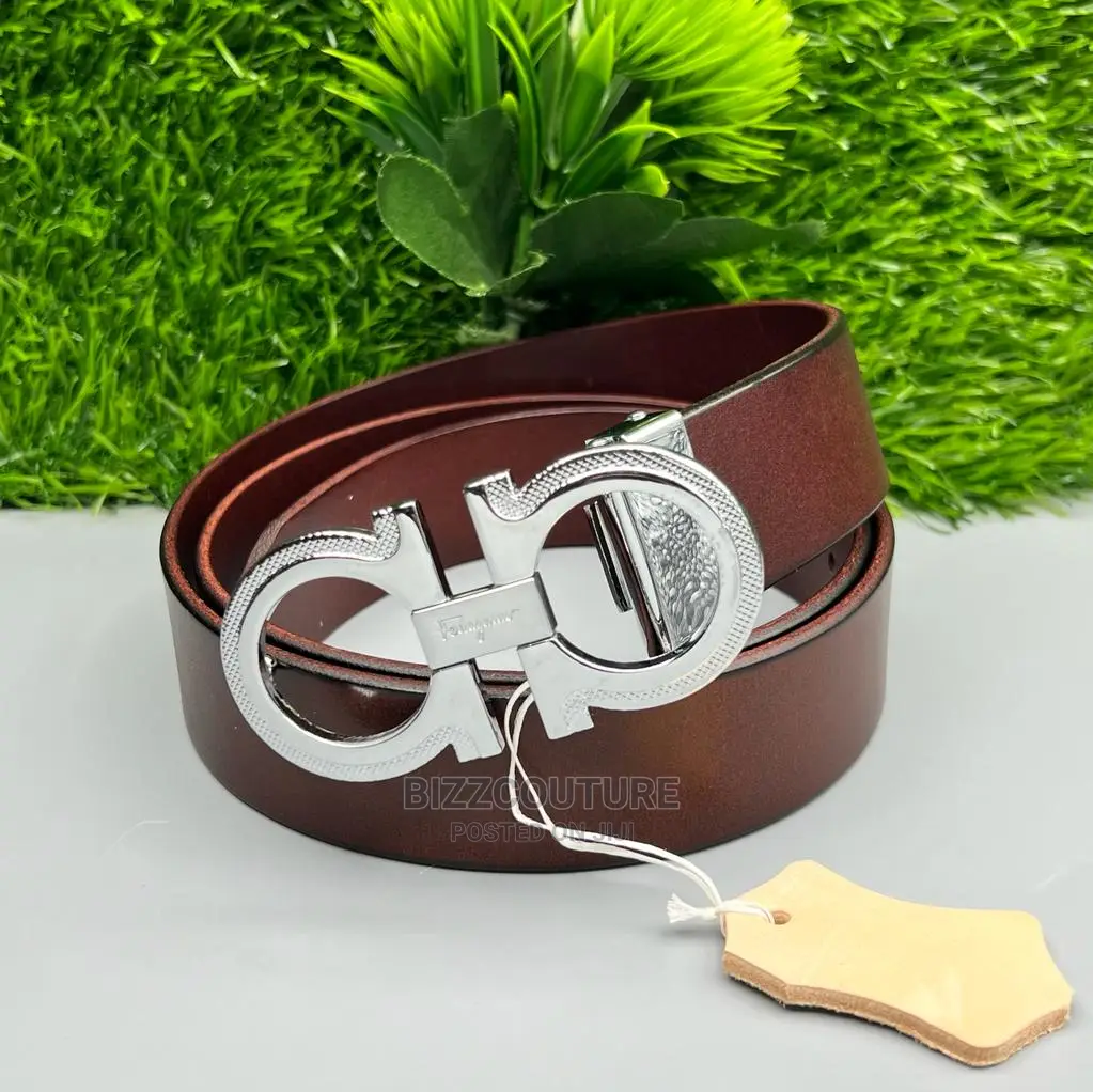 Original SALVATORE FERRAGAMO Leather Belts Available Instore