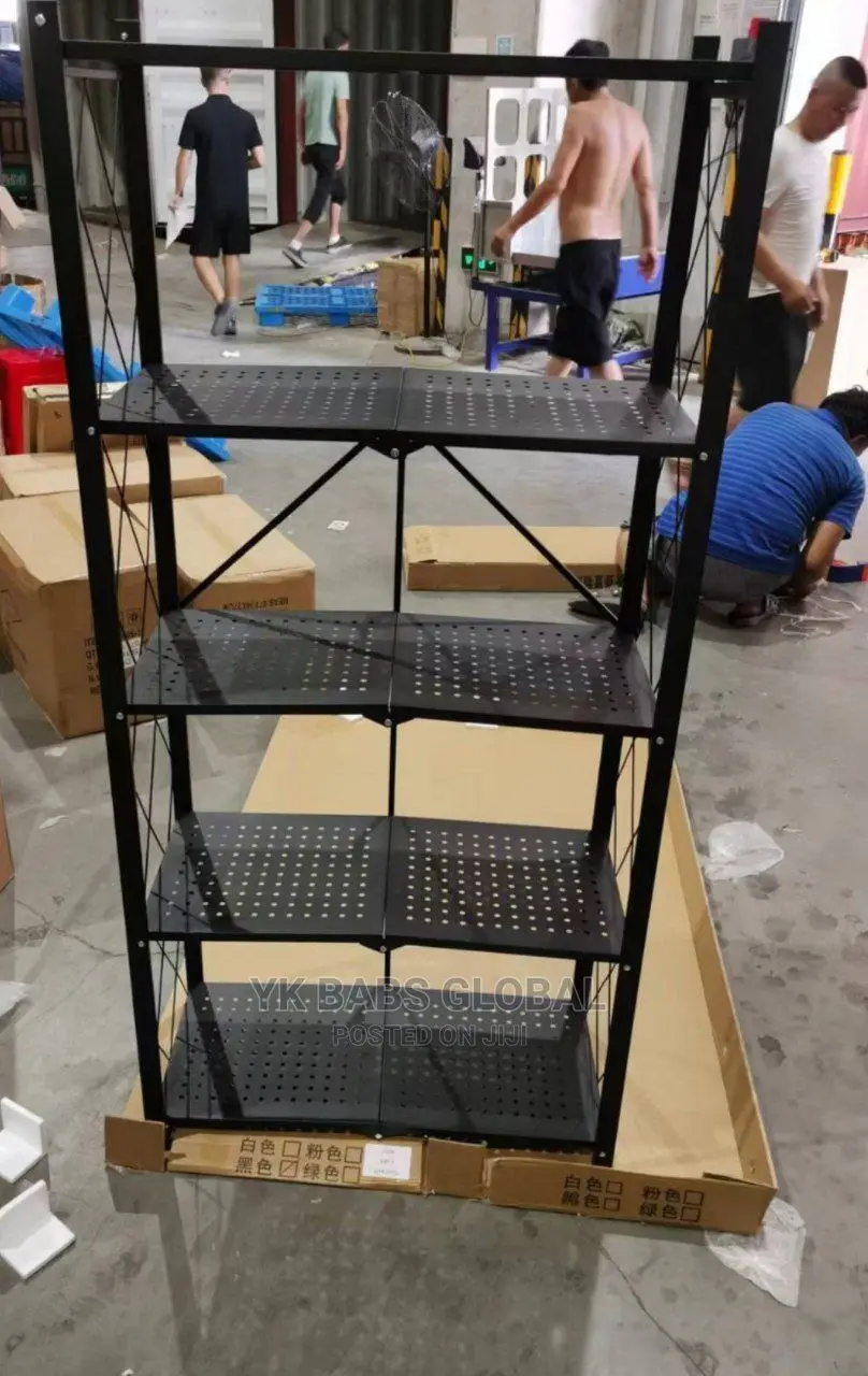 Foldable Movable Storage Shelves Rack 5 Layer
