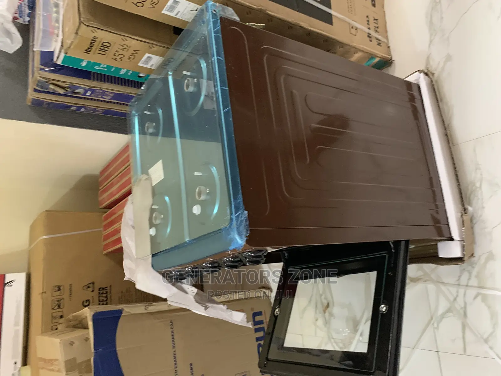 Skyrun Gas Cooker (4+0) |Brown-GCS-4g/Ms500z-P