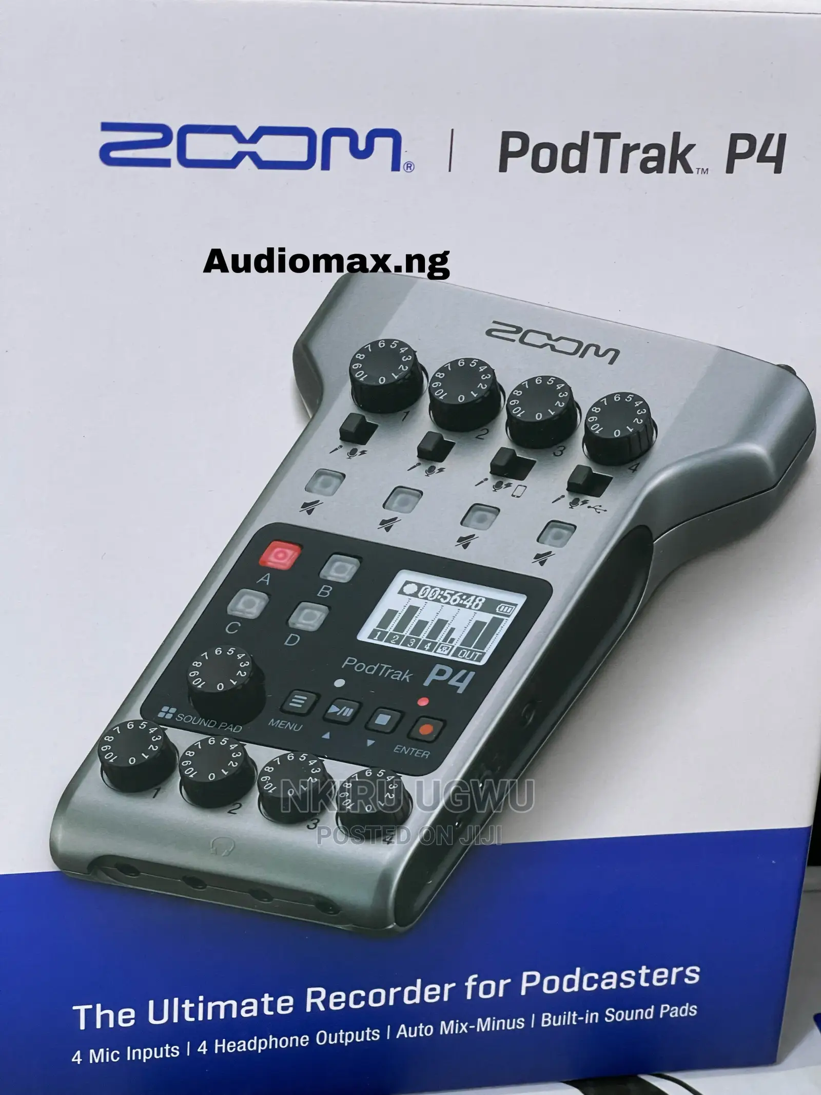 Zoom Podtrak P4 Portable Multitrack Podcast Recorder