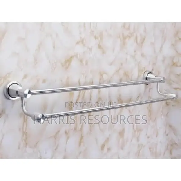 Steel Double Bathroom Towel Hanger