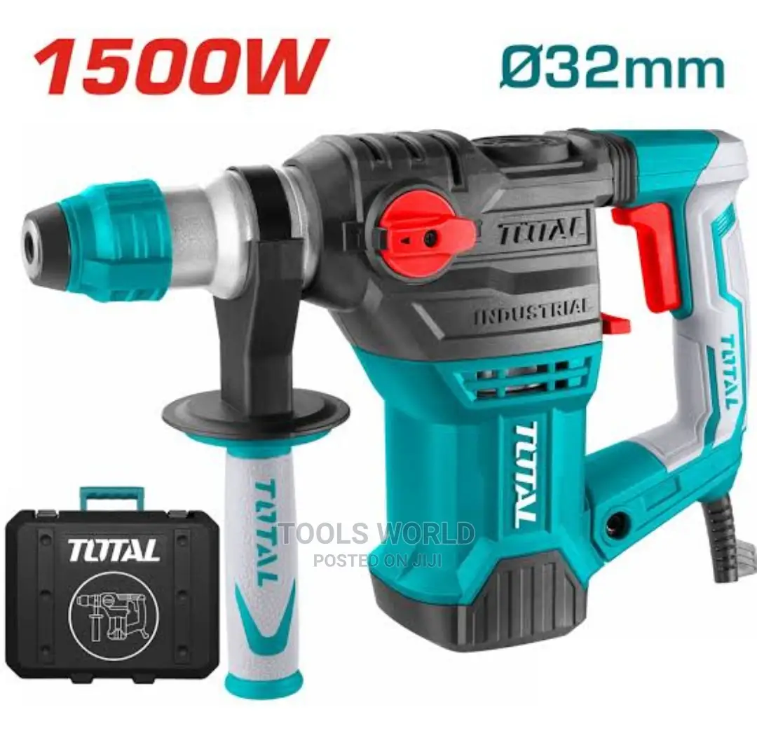 Total 1500W 32mm Rotary Hammer Sds+