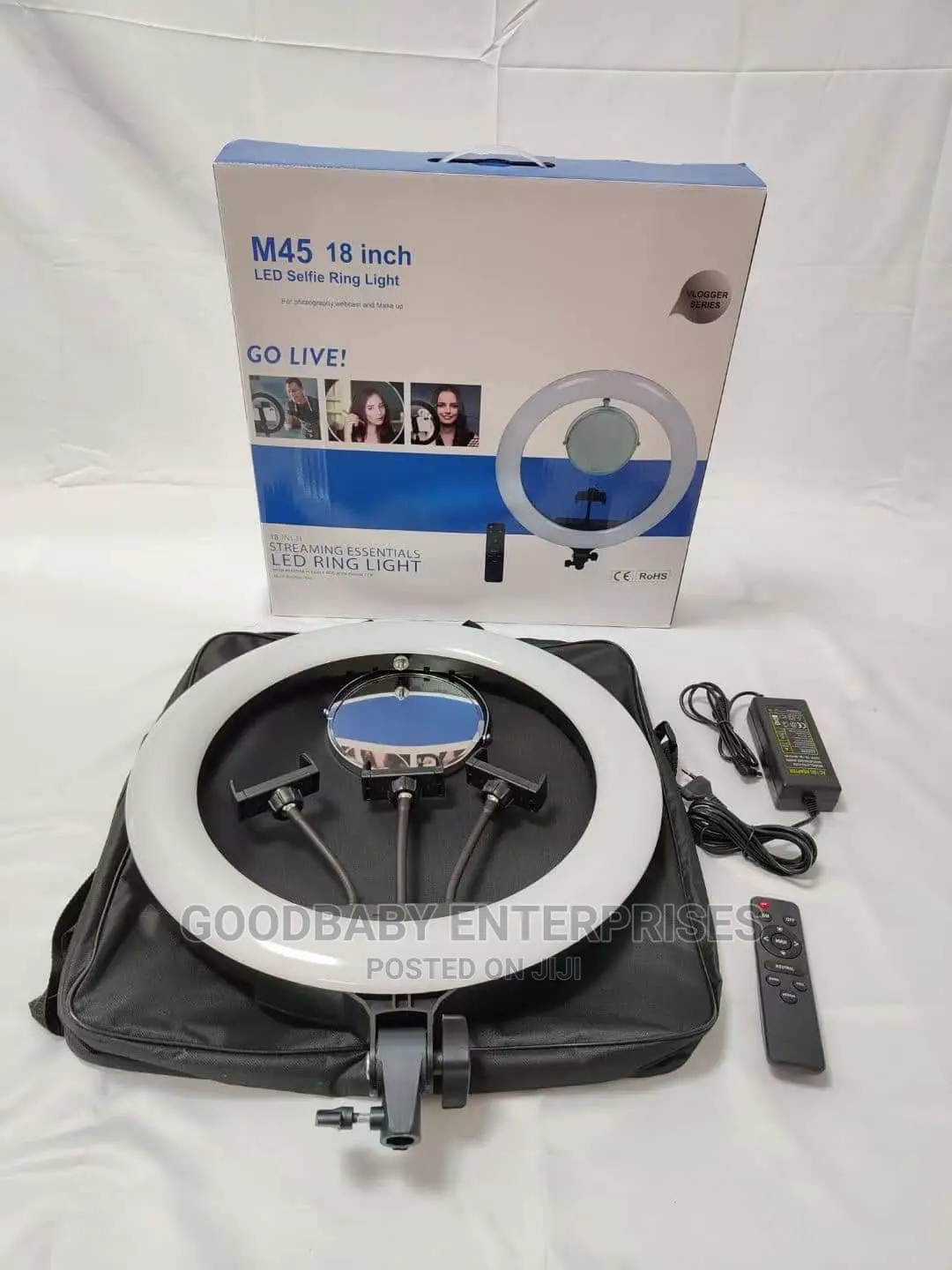 M45 Battery Space and Mirror 18”Inch Blue and White Color