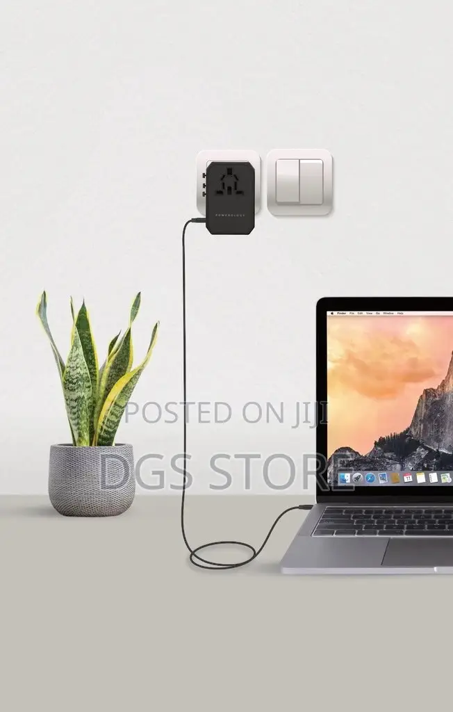Powerology Universal Multi Port Travel Charger PD 45w