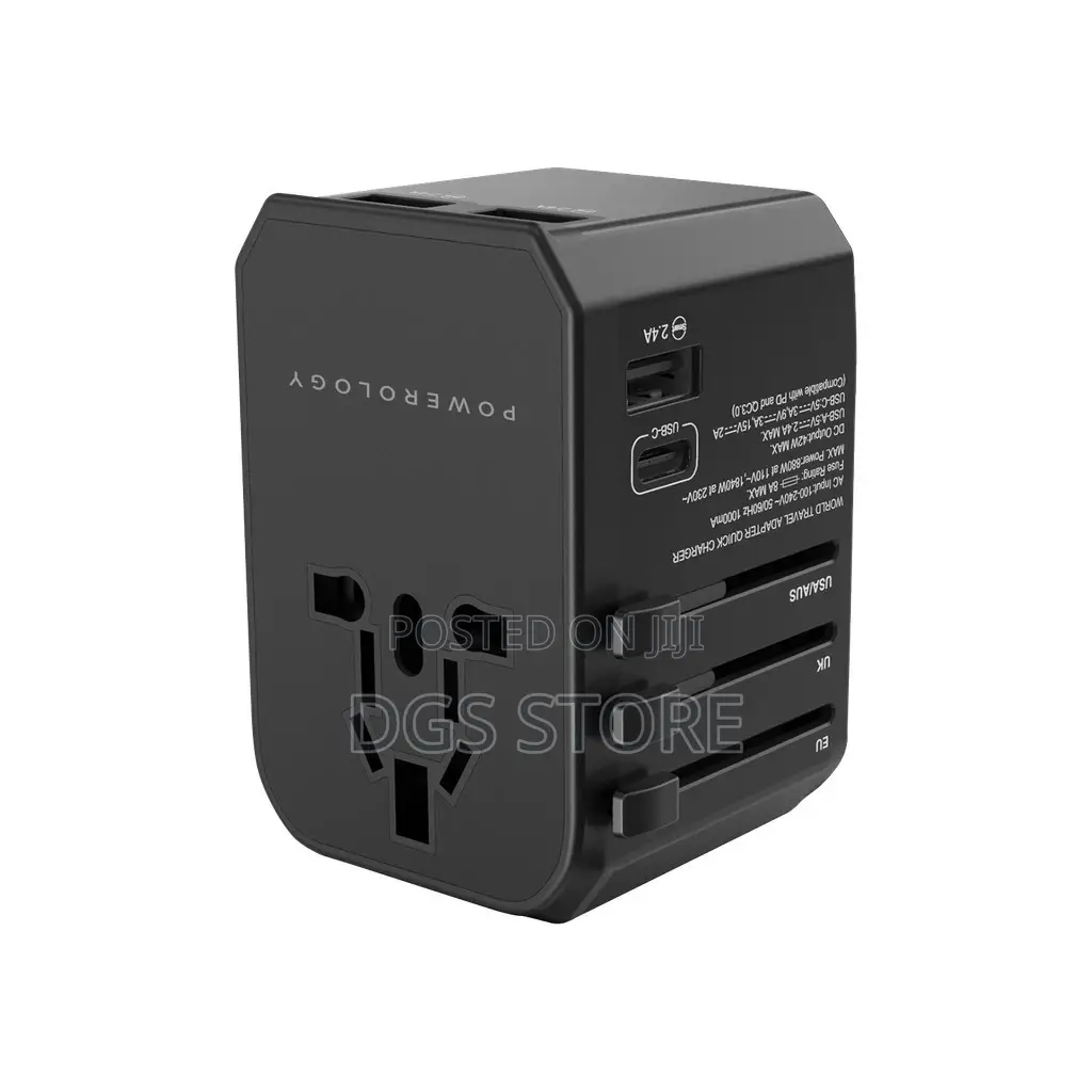 Powerology Universal Multi Port Travel Charger PD 45w