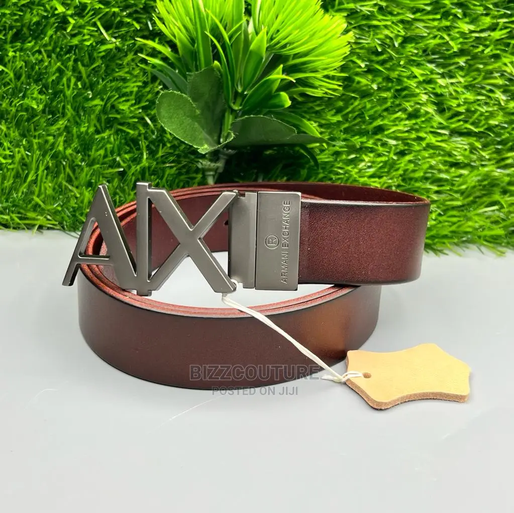 Original ARMANI EXACHANGE Leather Belts Available in Store