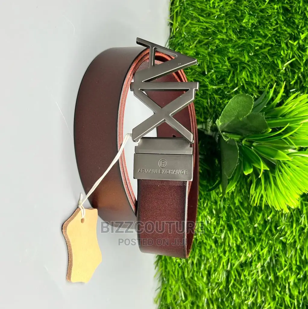 Original ARMANI EXACHANGE Leather Belts Available in Store