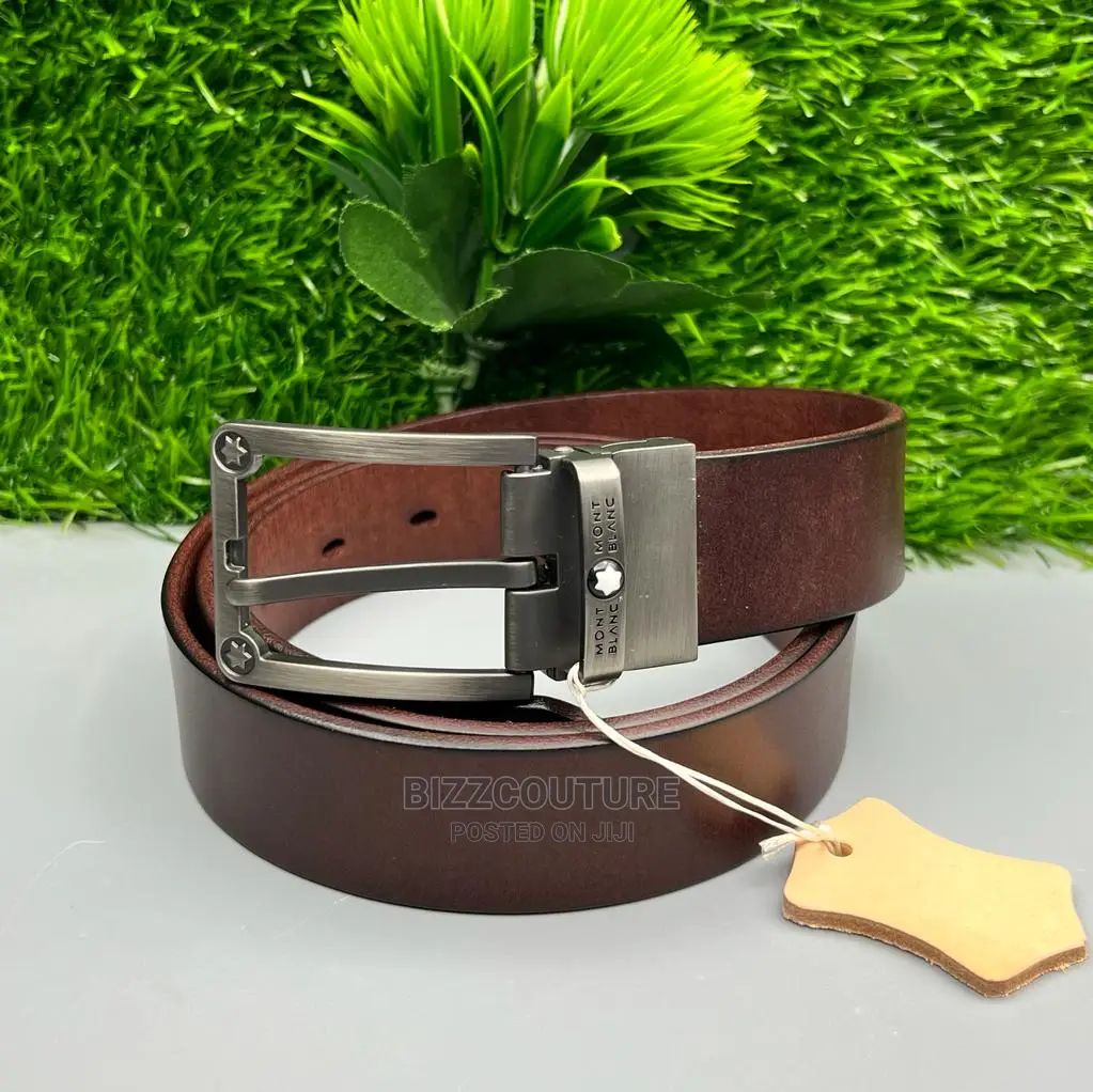 Original MONT BLANC Leather Belts Available in Store