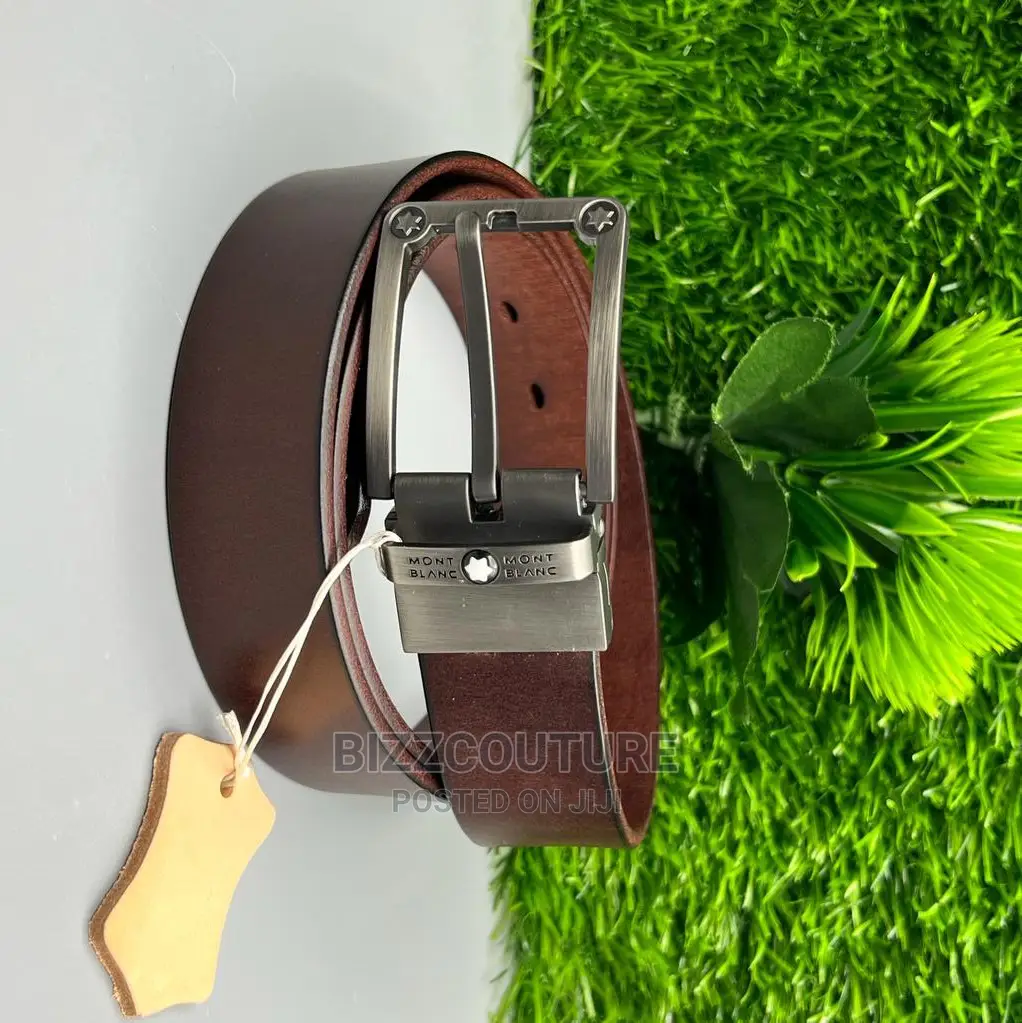 Original MONT BLANC Leather Belts Available in Store