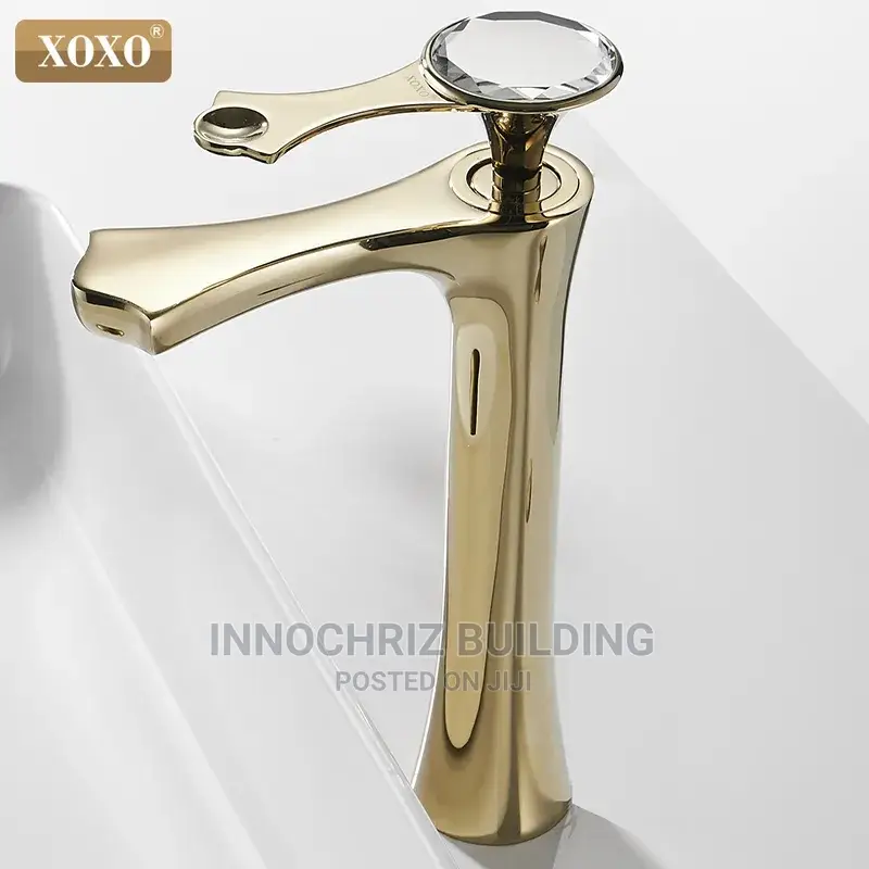 Gold Countertop Basin Mixer Tap (893JK4)