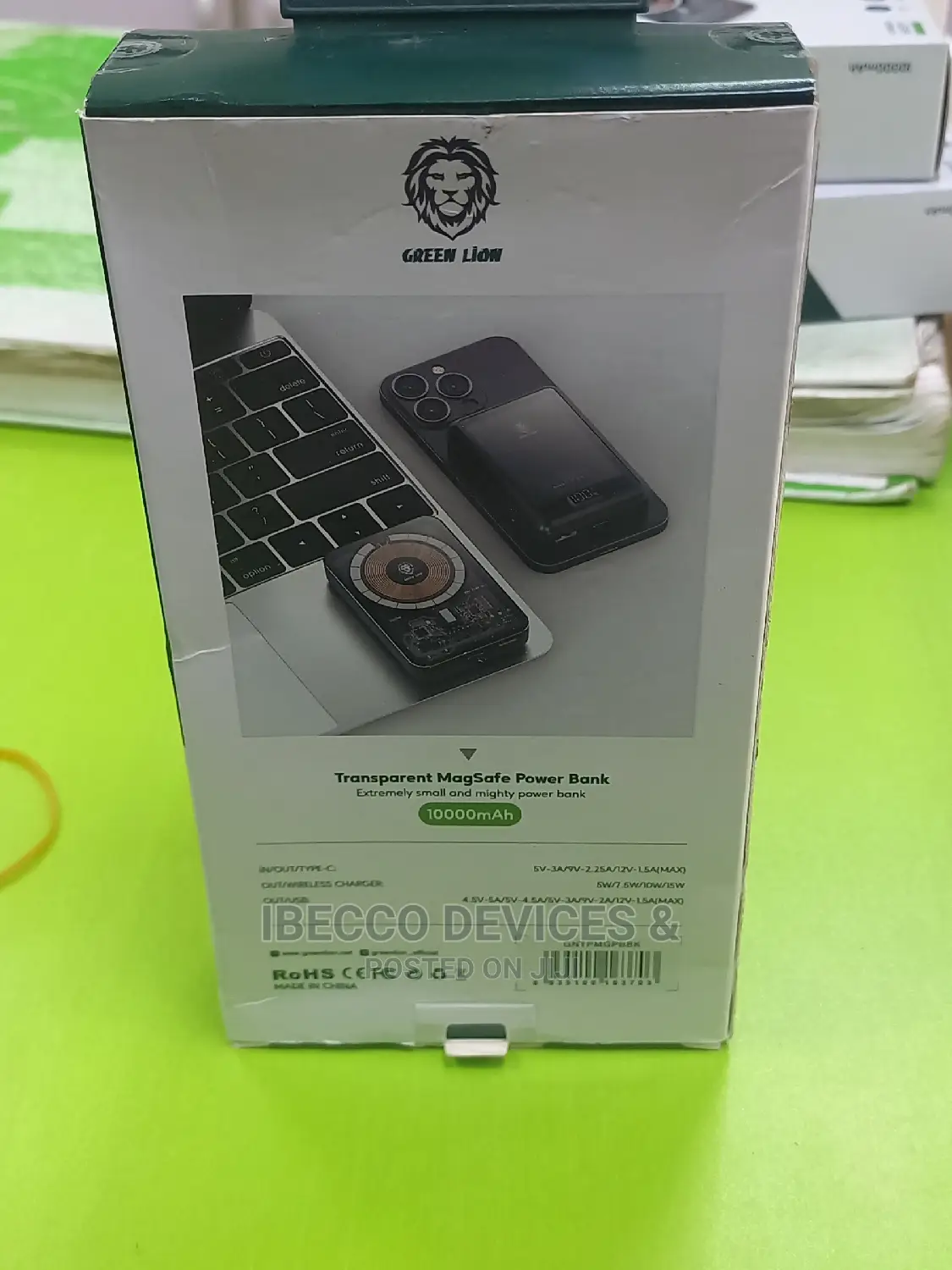 Green Lion Apple Magsafe Wireless Power Bank 10000mah