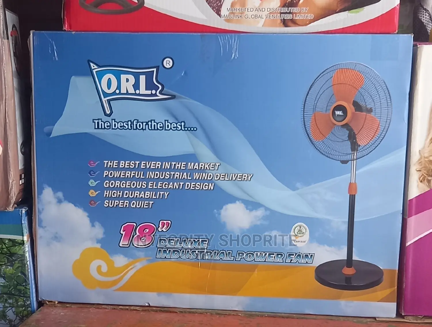Orl 18" Deluxe Industrial Power Standing Fan