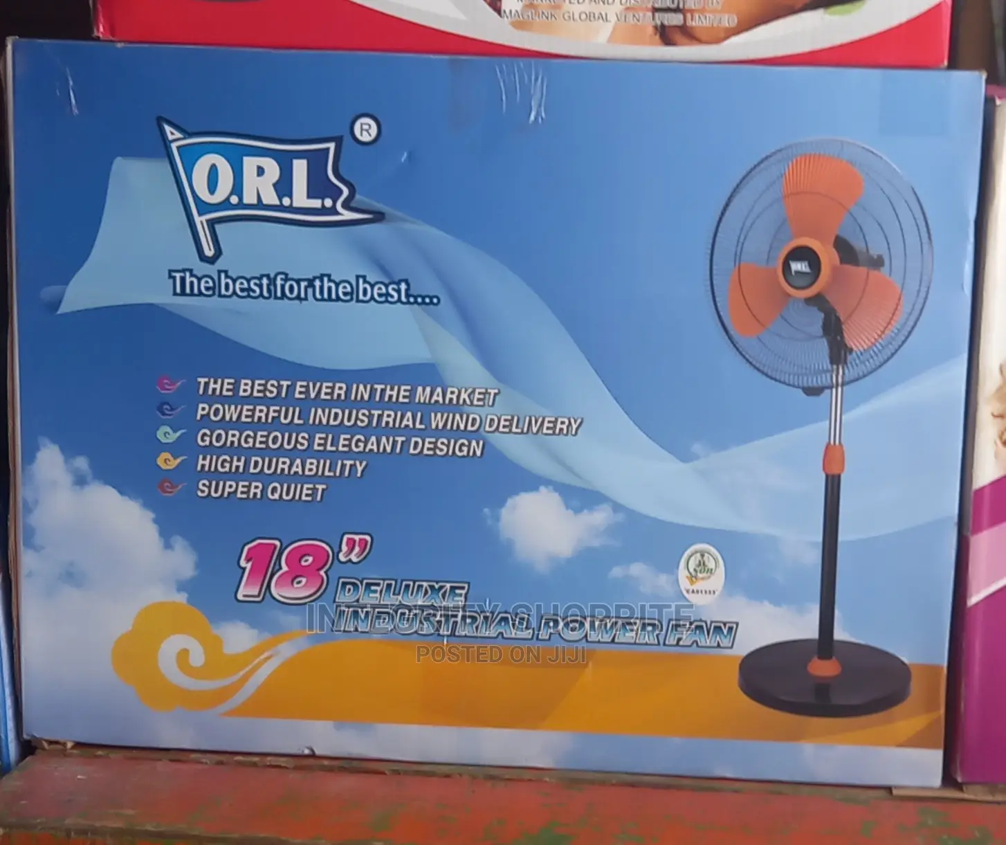 Orl 18" Deluxe Industrial Power Standing Fan