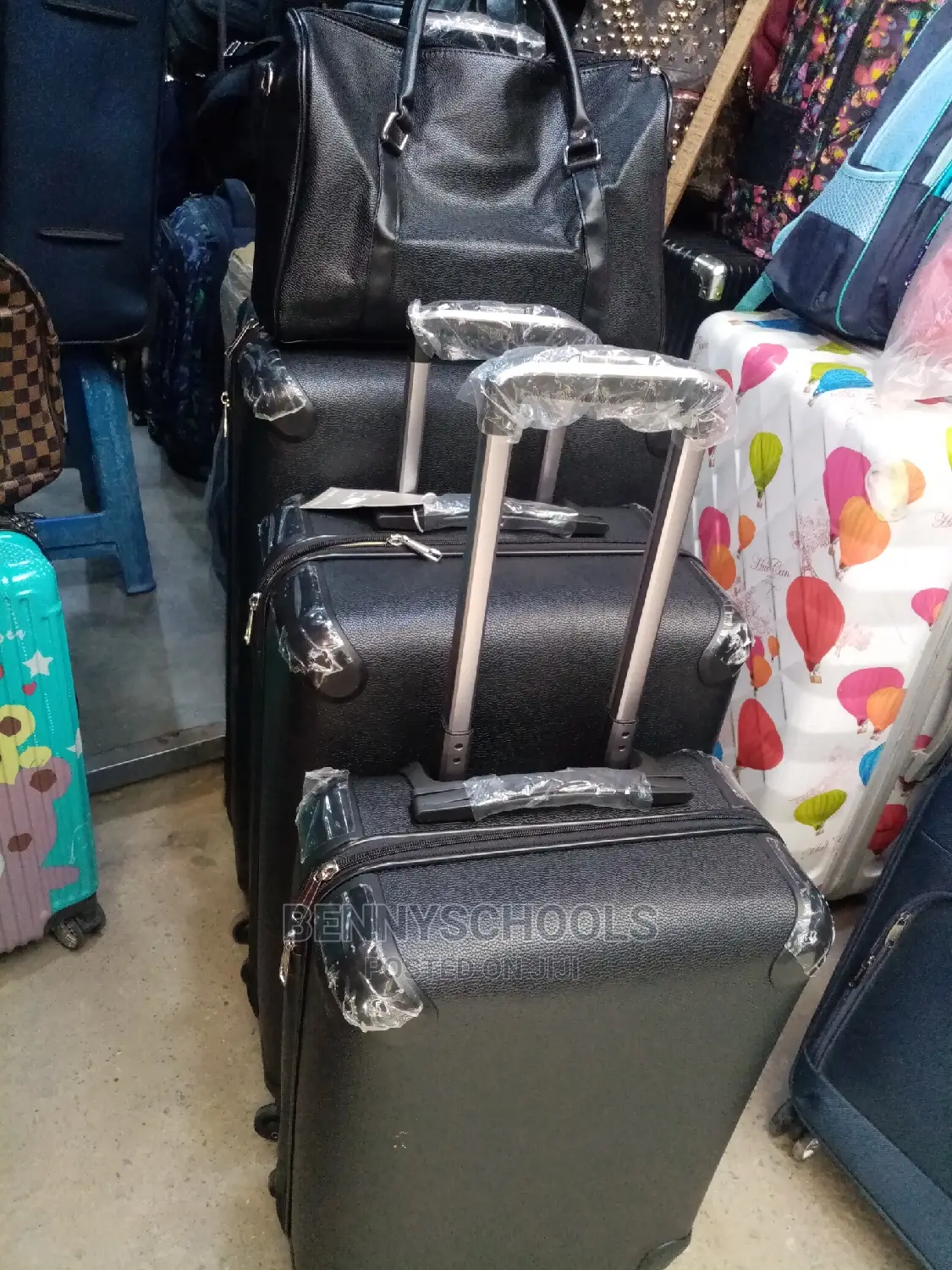 Set of 4 Imported Original Plain Traveling Luggage Boxes