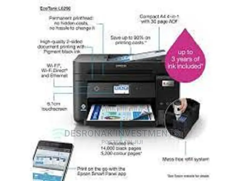 Epson Ecotank L6290 A4 Wi-Fi Duplex Printer