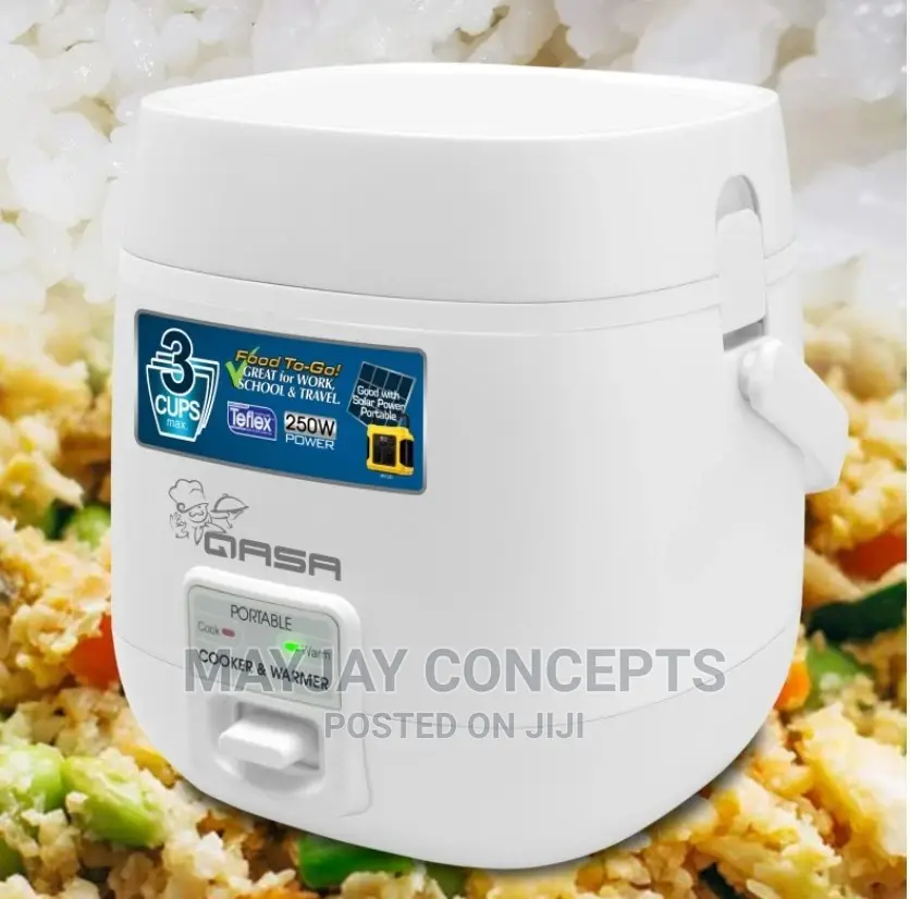 QASA Portable Solar and Electricity Rice Cooker and Warmer