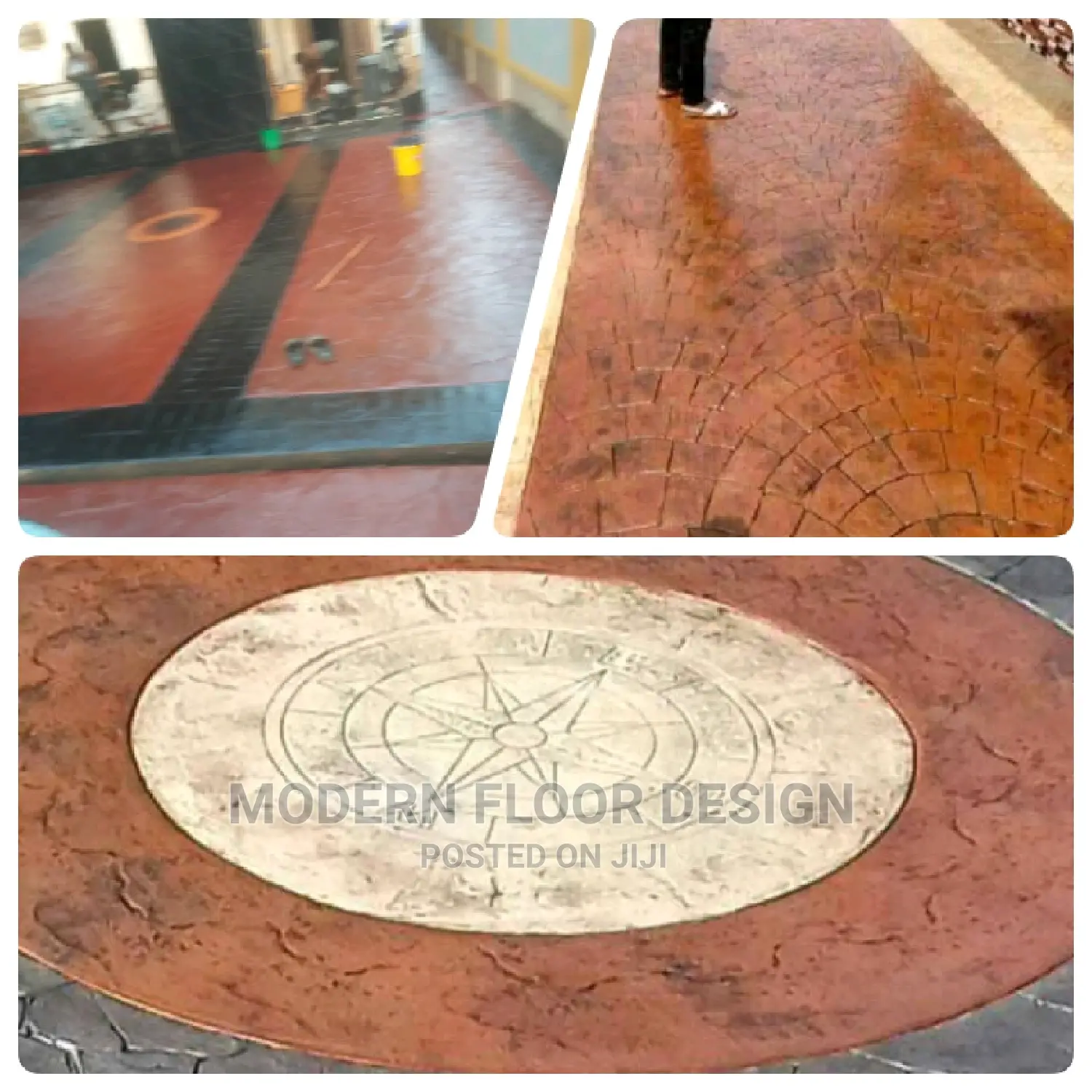 Bed Rocks Modern Stamps Floor