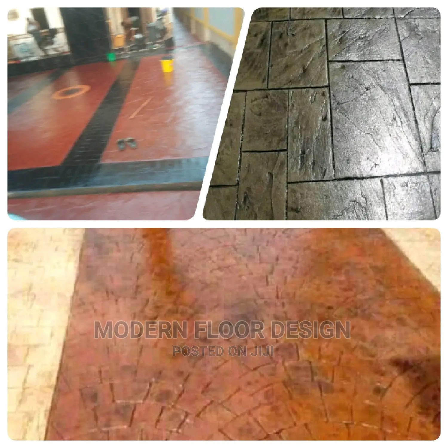Bed Rocks Modern Stamps Floor