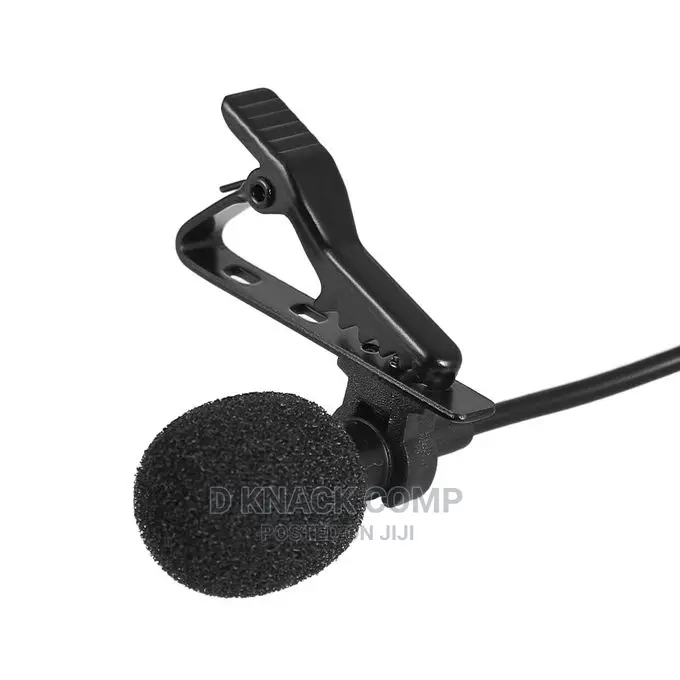Portable Clip-on Lapel Mic Wired Microphone for Recording