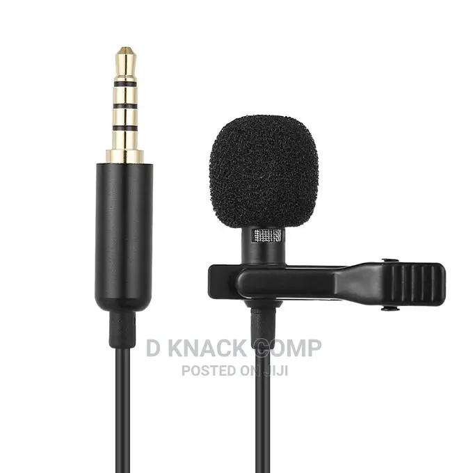 Portable Clip-on Lapel Mic Wired Microphone for Recording