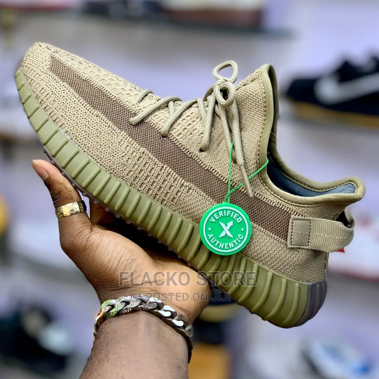 Original Adidas Yeezy Boost 350 V2 Earth Brown Sneakers