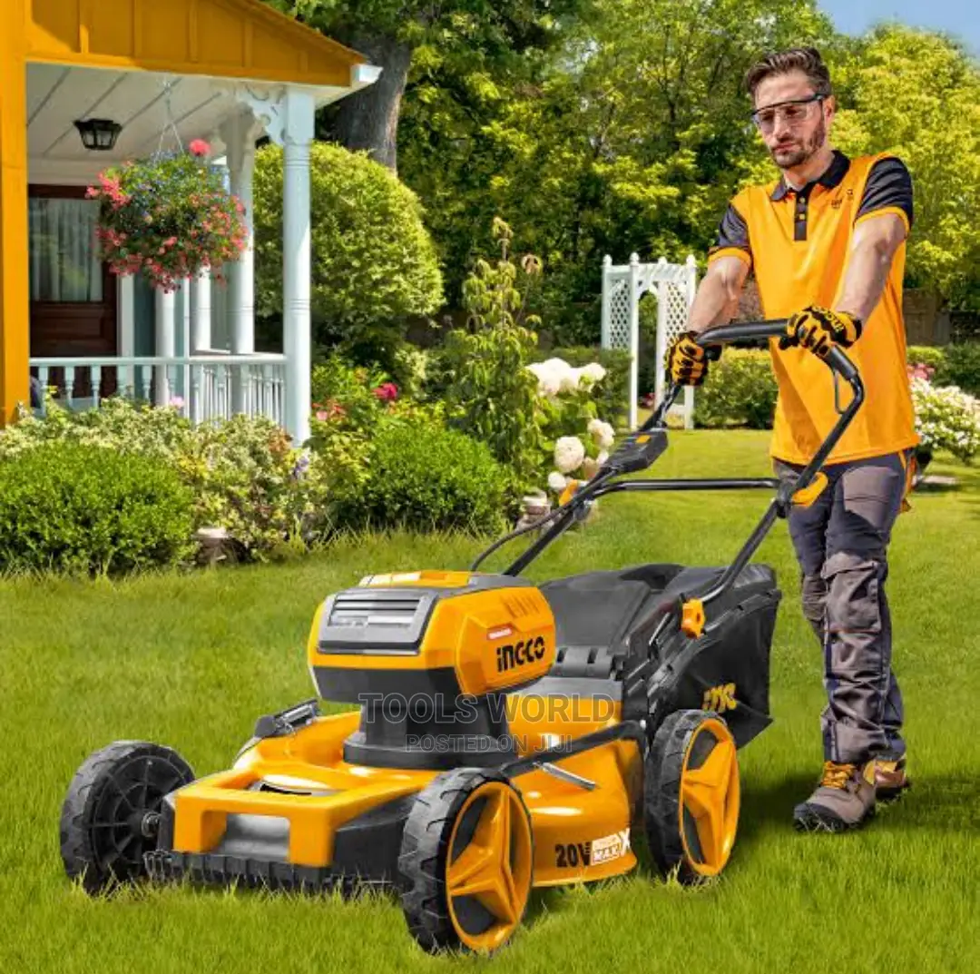 INGCO Lithium-Ion Cordless Lawn Mower 40V 20" Inch Hand Push