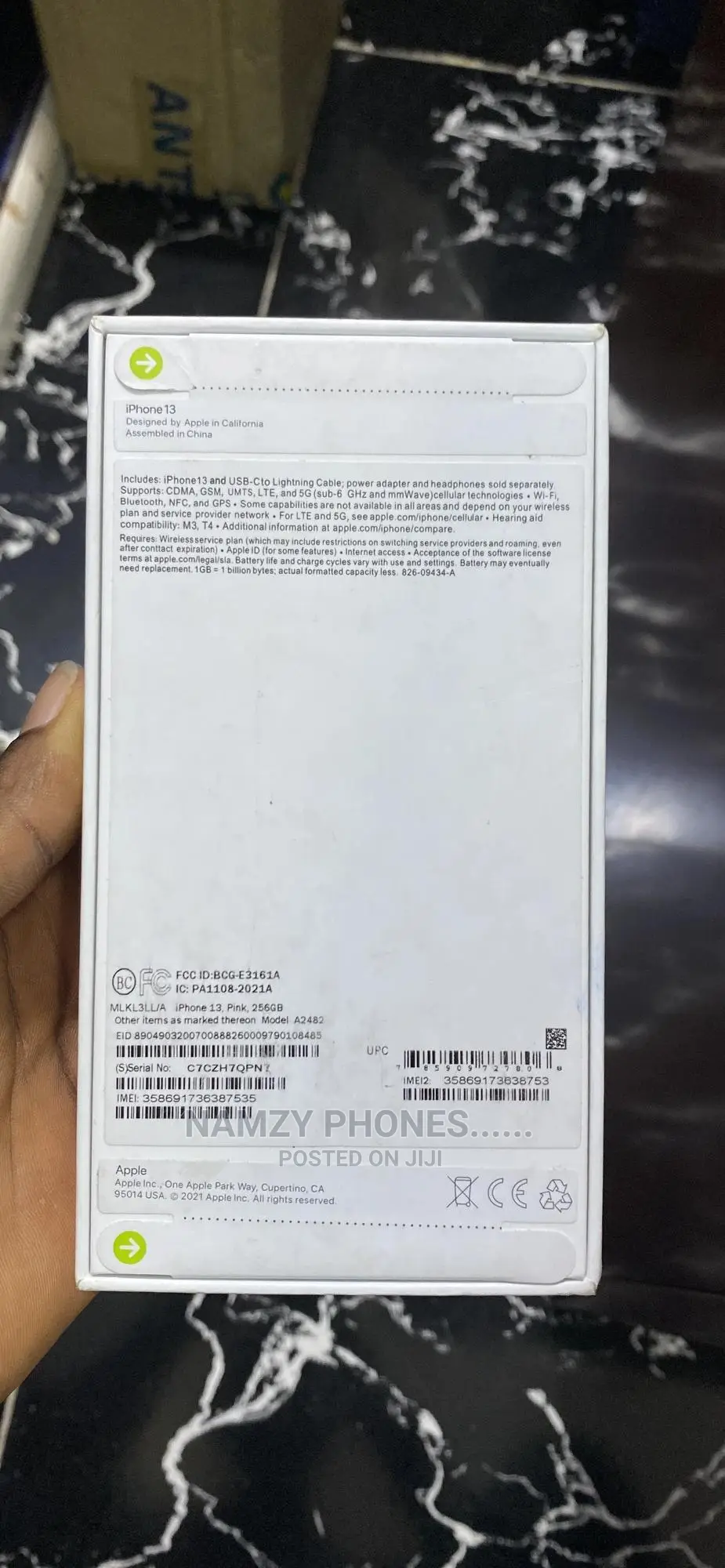 New Apple iPhone 13 256 GB Pink