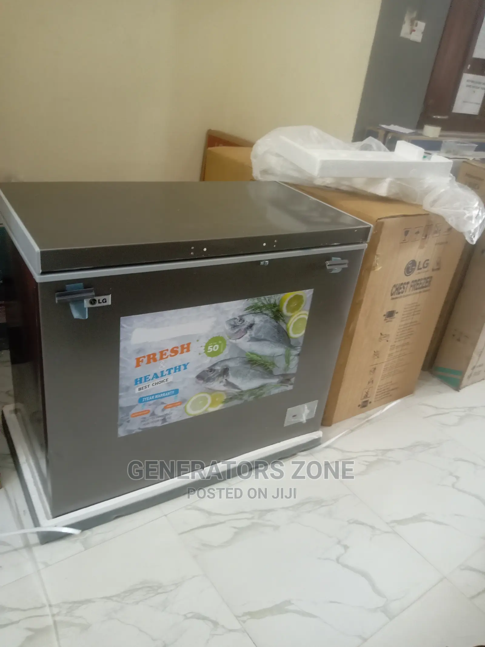 Fast Cooling LG -Gc-320 Chest Freezer-Silver