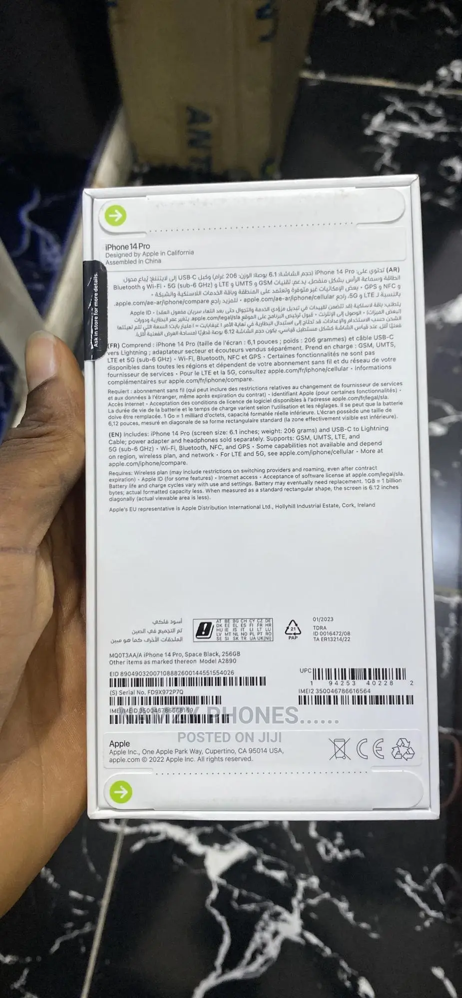 New Apple iPhone 14 Pro 256 GB Black