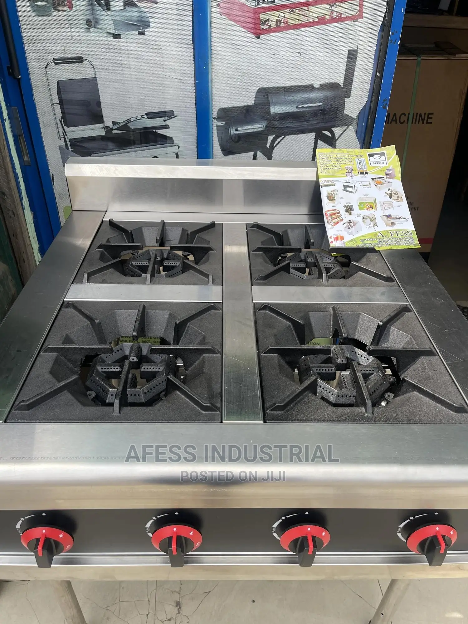Industrial 4 Burner Gas