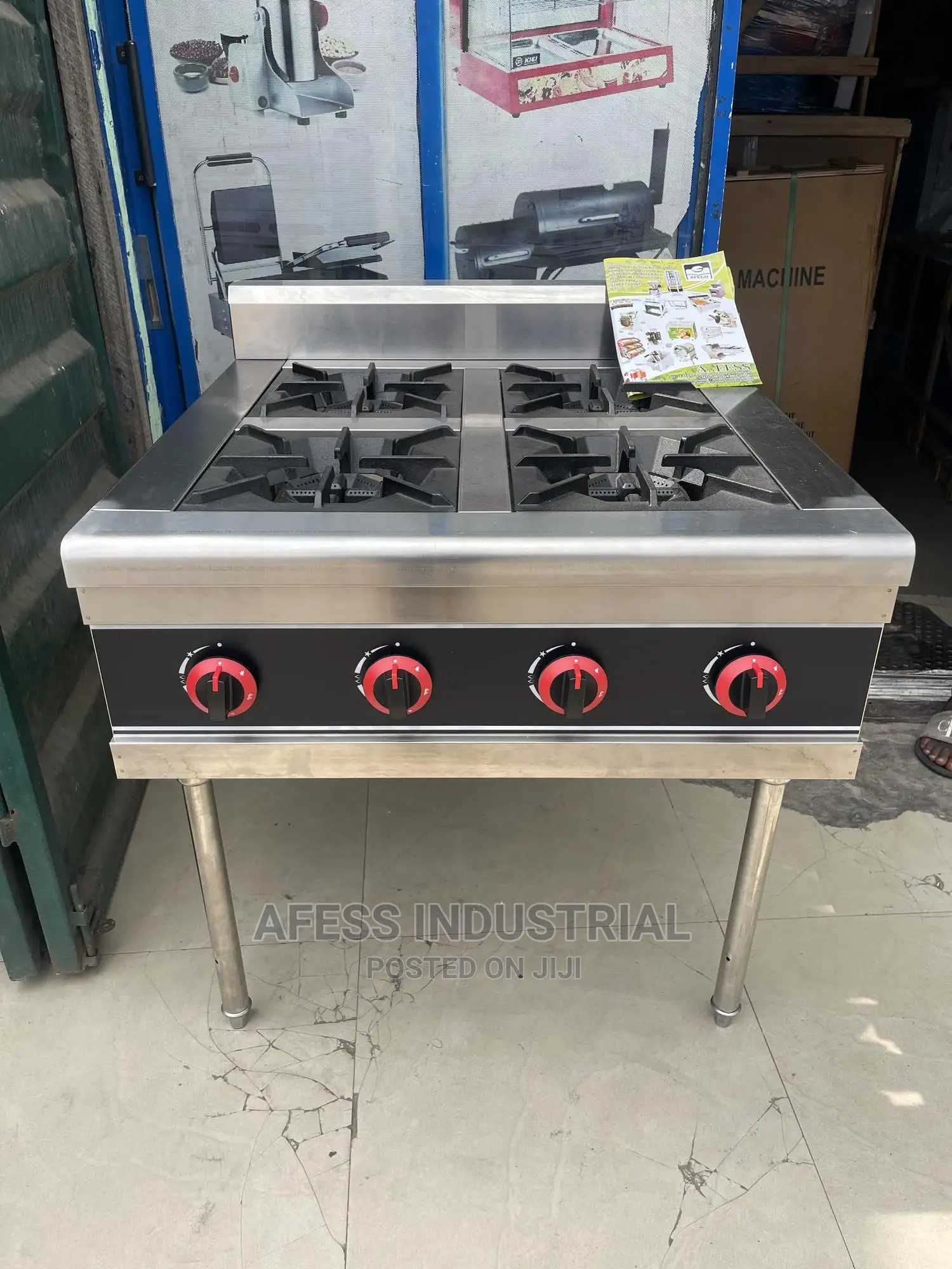 Industrial 4 Burner Gas