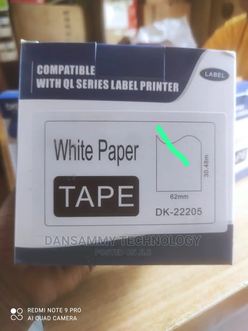 Brother Label Tape DK22205 62mm 30.48mm