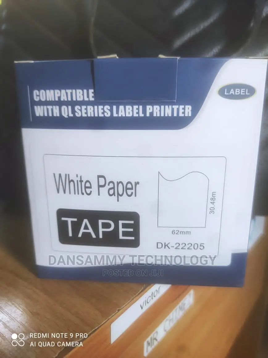 Brother Label Tape DK22205 62mm 30.48mm