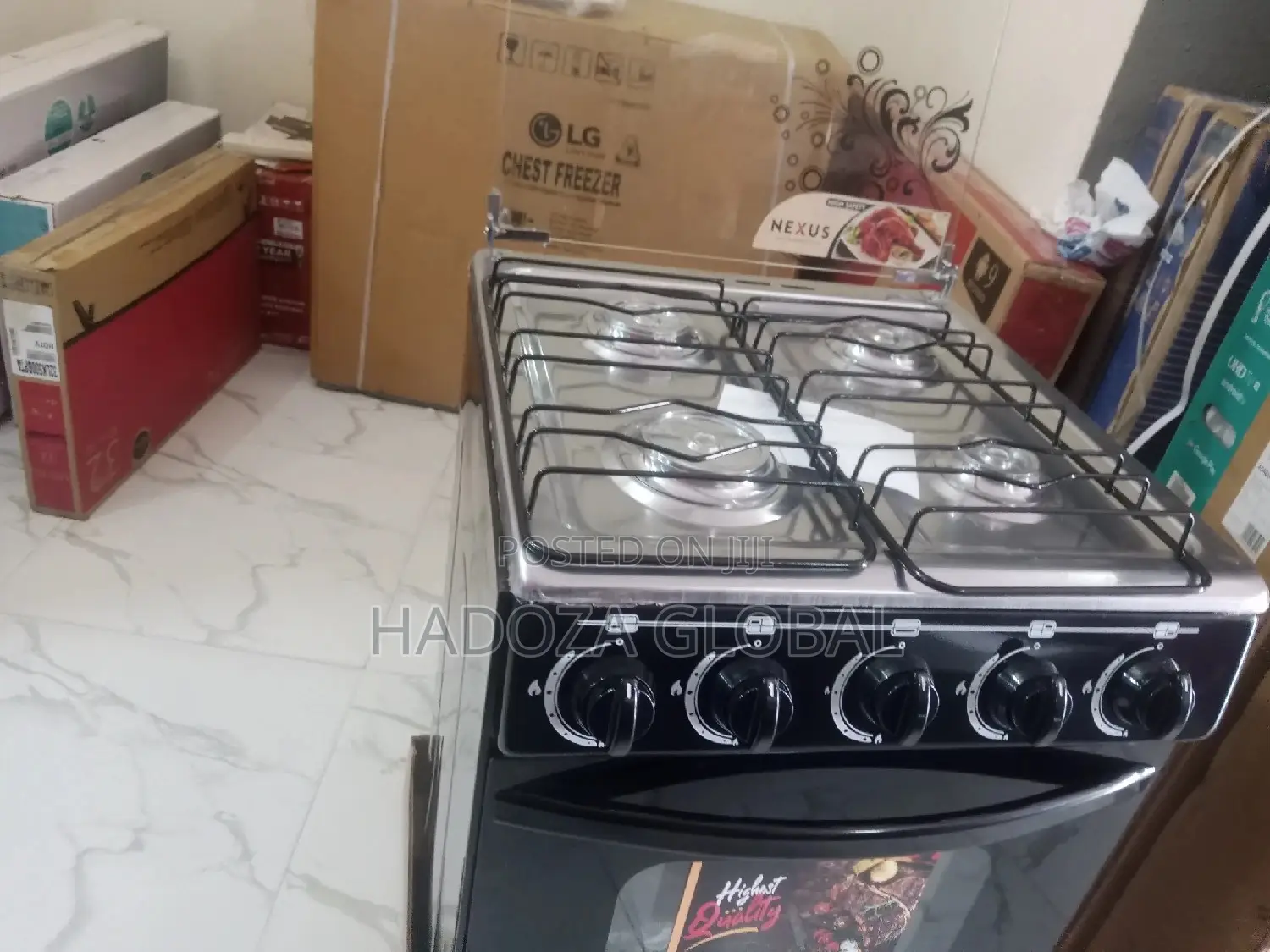 Nexus Standing Gas With Oven 4 Gas Burner